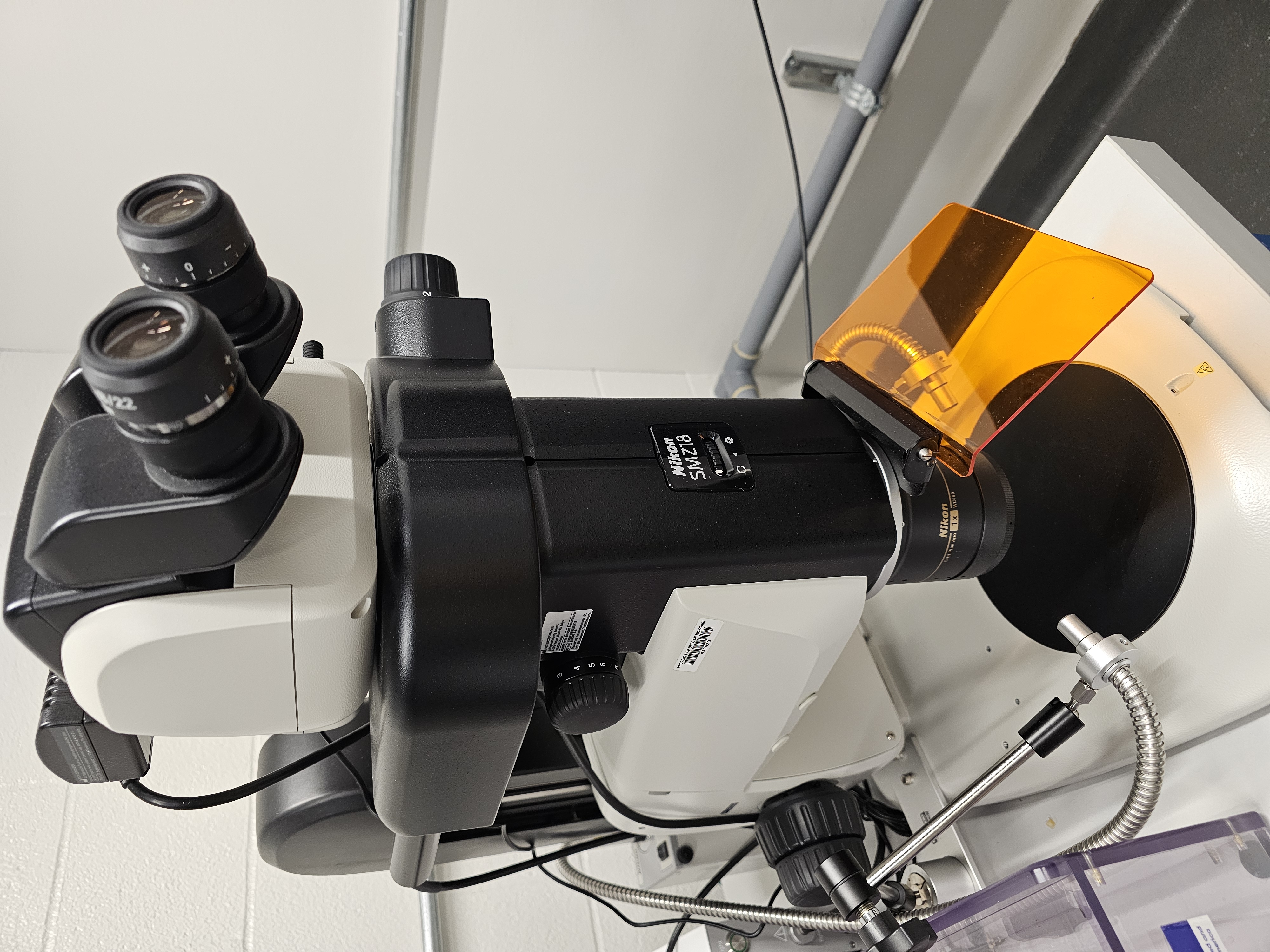 Nikon SMZ18 fluorescence microscope located in the Missouri S&T animal research facility